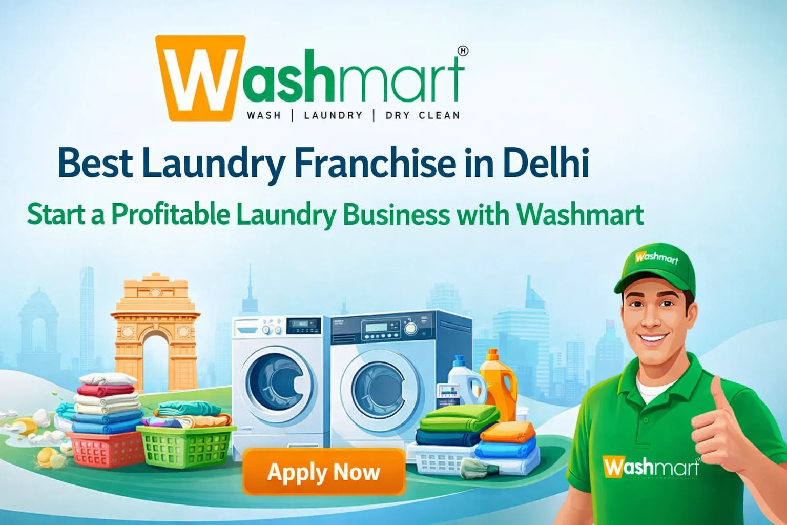 Best Laundry Franchise in Delhi – Start a Profitable Laundry Franchise Business with Washmart