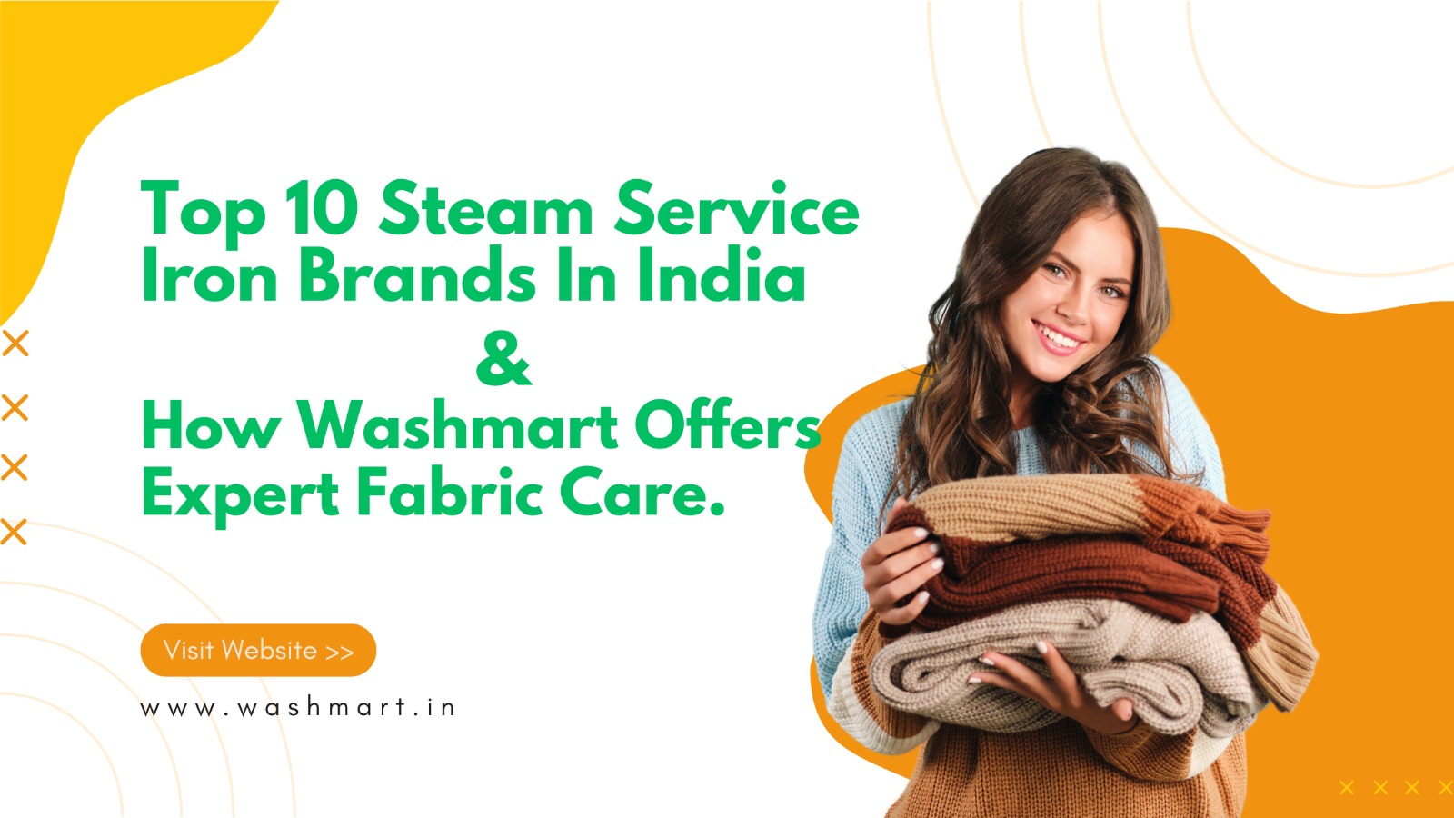Top 10 steam service iron brands in India & how Washmart offers expert fabric care.