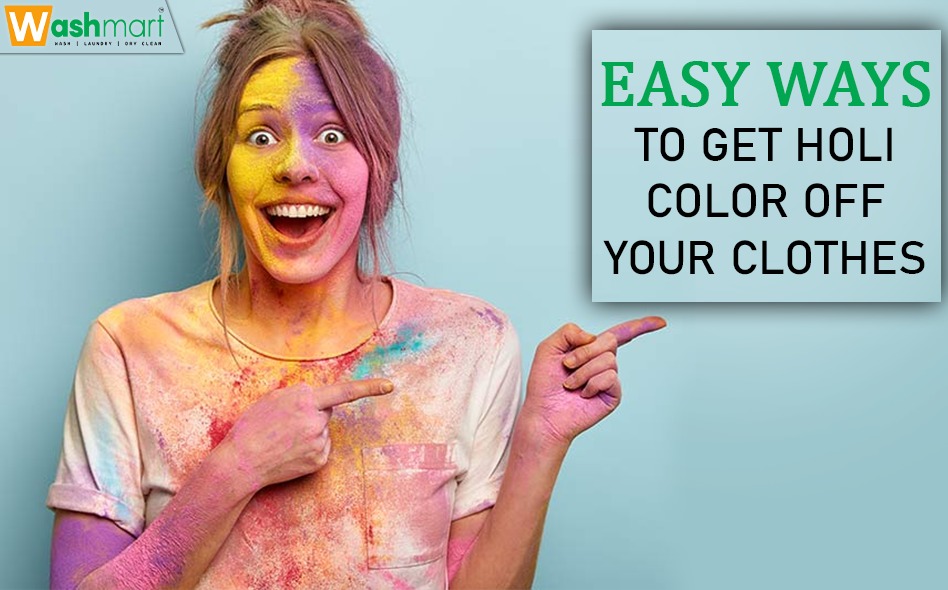 How to Remove Holi Colours from your Clothes and Face