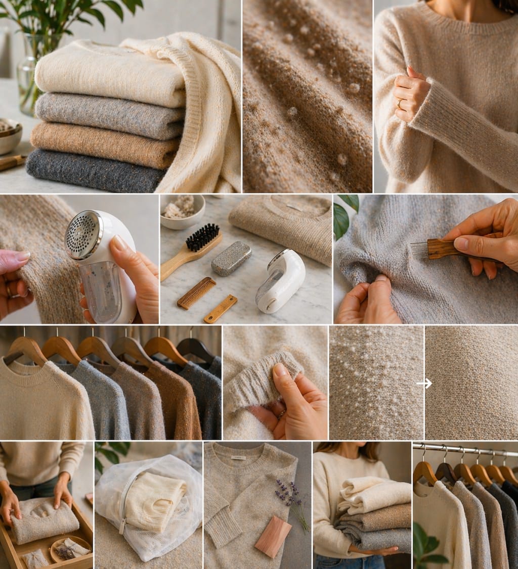 Cashmere pilling