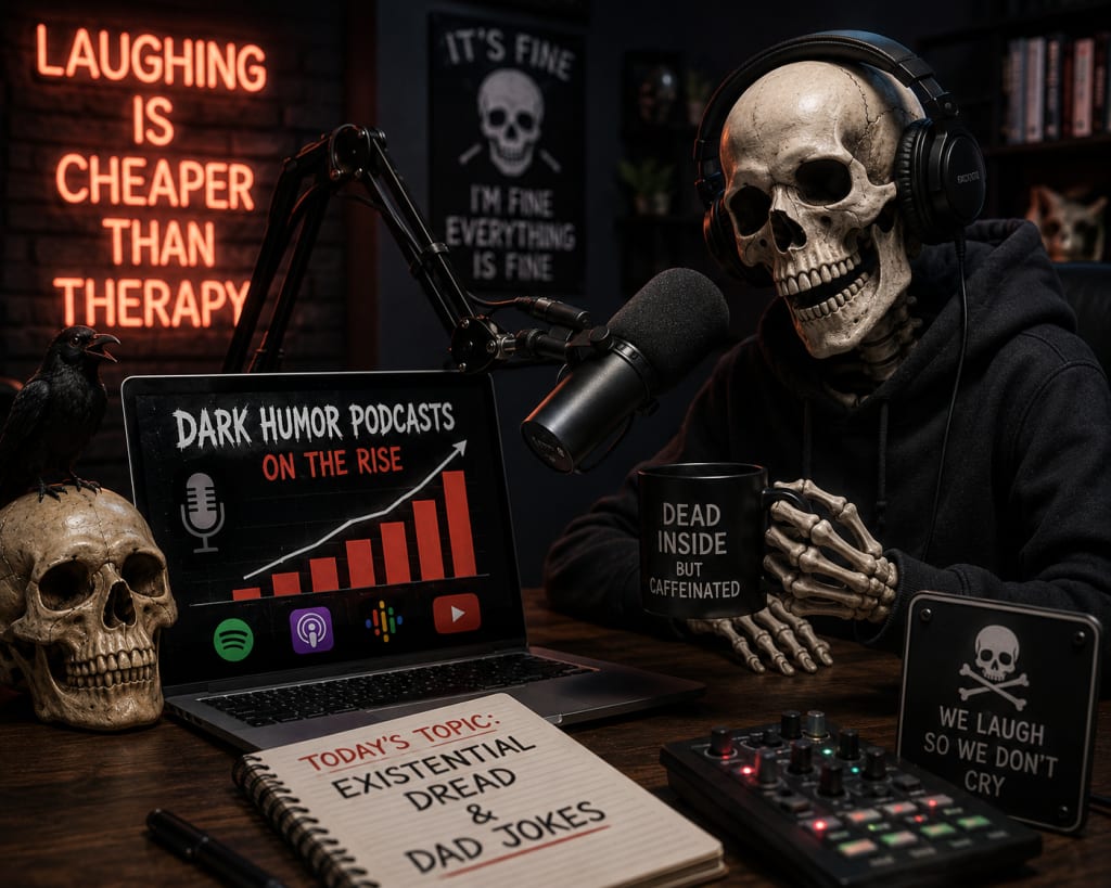 Dark Humor Podcasts Rising in Popularity