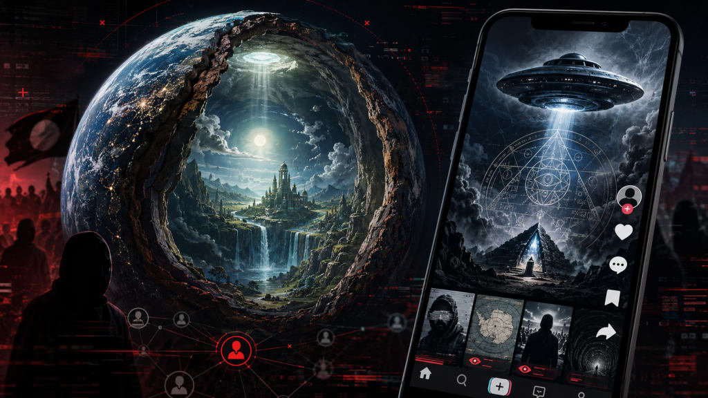 Hollow-Earth Myths and Nazi UFOs on TikTok