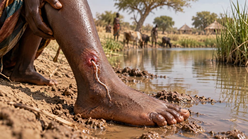 Guinea Worm: The Terrifying Parasite That Grows Inside Your Body for a Year Before Emerging Through Your Skin