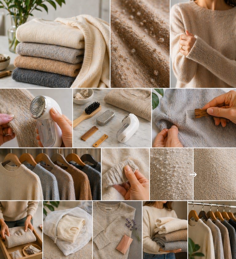 Cashmere pilling