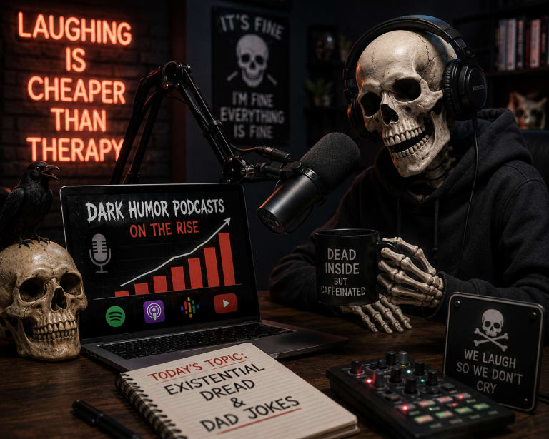 Dark Humor Podcasts Rising in Popularity