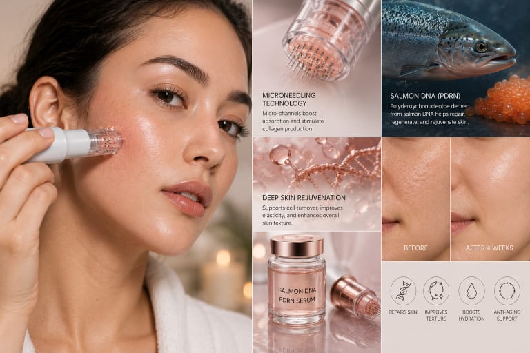 Salmon DNA Microneedling: The Skincare Trend Everyone’s Talking About