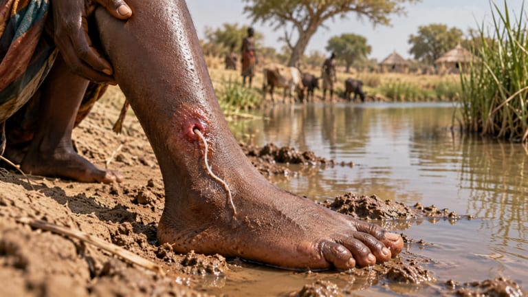 Guinea Worm: The Terrifying Parasite That Grows Inside Your Body for a Year Before Emerging Through Your Skin