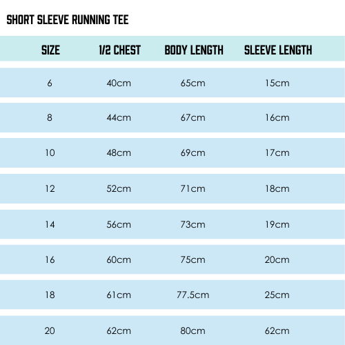 SIZE GUIDE  YESTERDAY PEOPLE