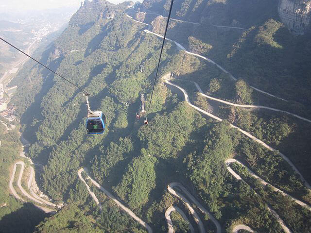 Tianmen Mountain Road, China