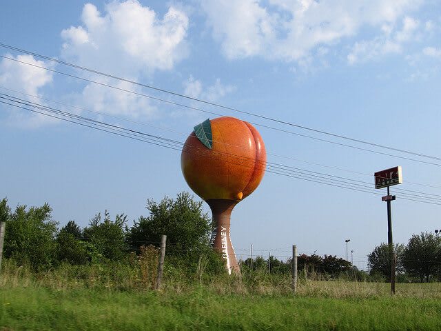 Peachoid — Gaffney, South Carolina