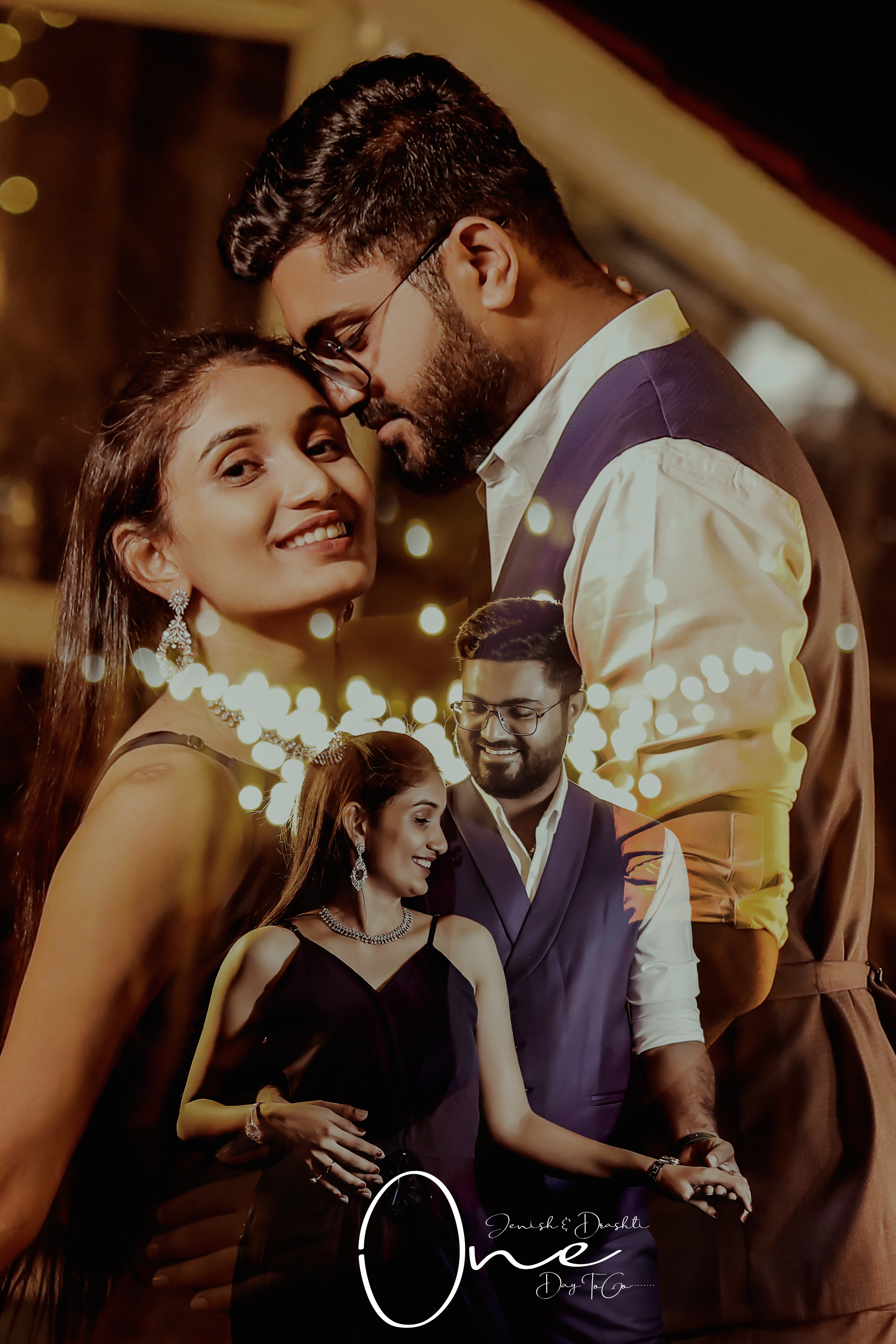 Jenish and Drashti sunrise portrait