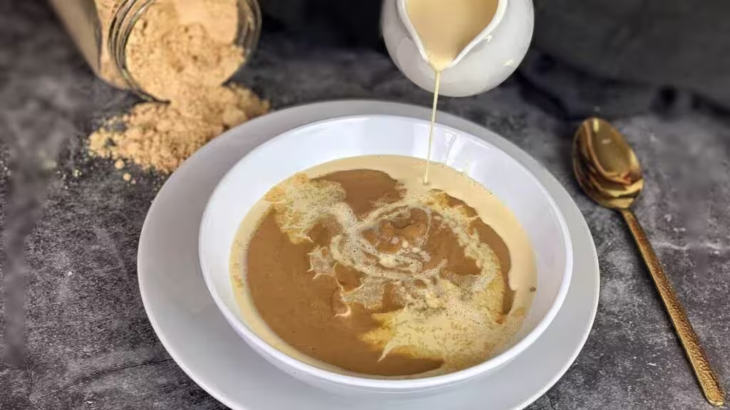 A bowl of Ghanaian Tom Brown porridge served as breakfast