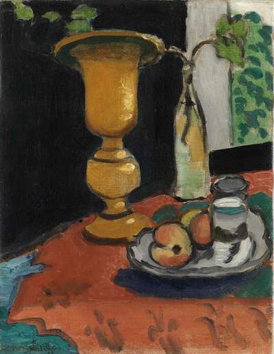 Nature morte au grand vase de cuivre