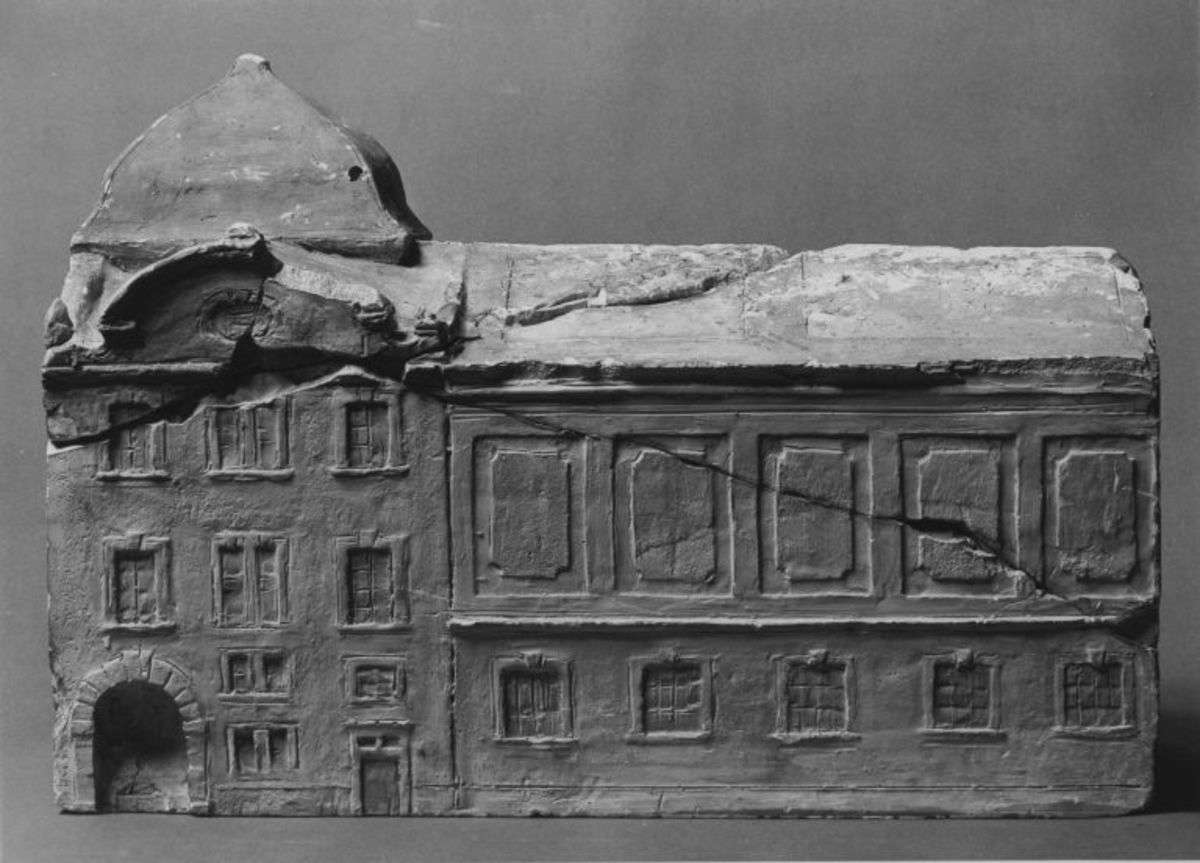 Modell für den Erweiterungsbau der Schack-Galerie in München