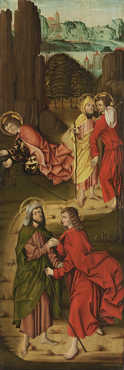 Marienaltar: Apostelabschied (linker Teil)