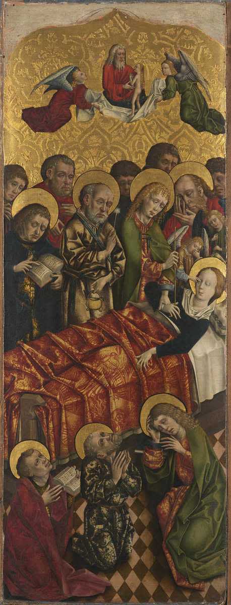 Flügel eines Altares: Marientod
Rückseite: Maria der Verkündigung