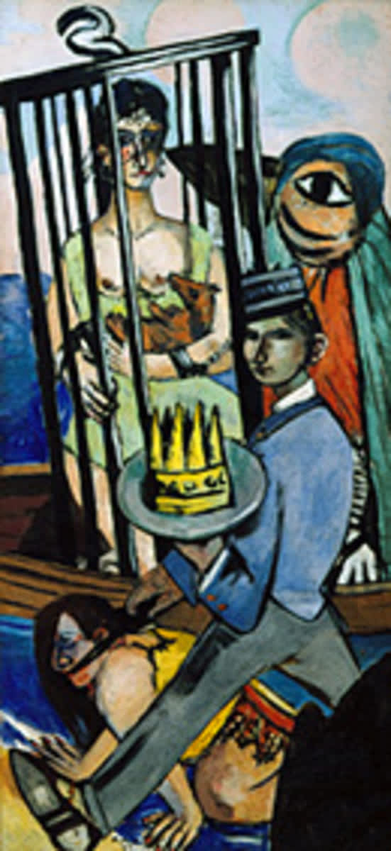 Versuchung (Versuchung des Heiligen Antonius)
Triptychon - rechter Teil