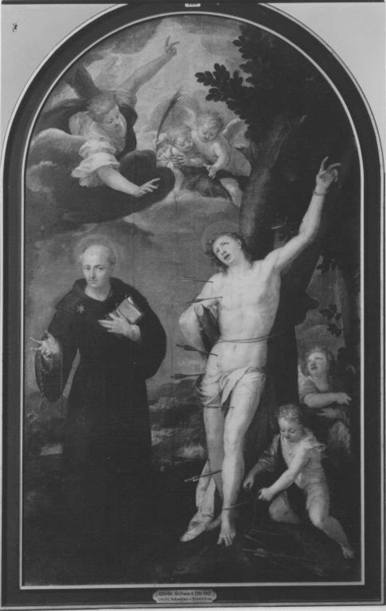 Die hll. Sebastian und Nikolaus von Tolentin