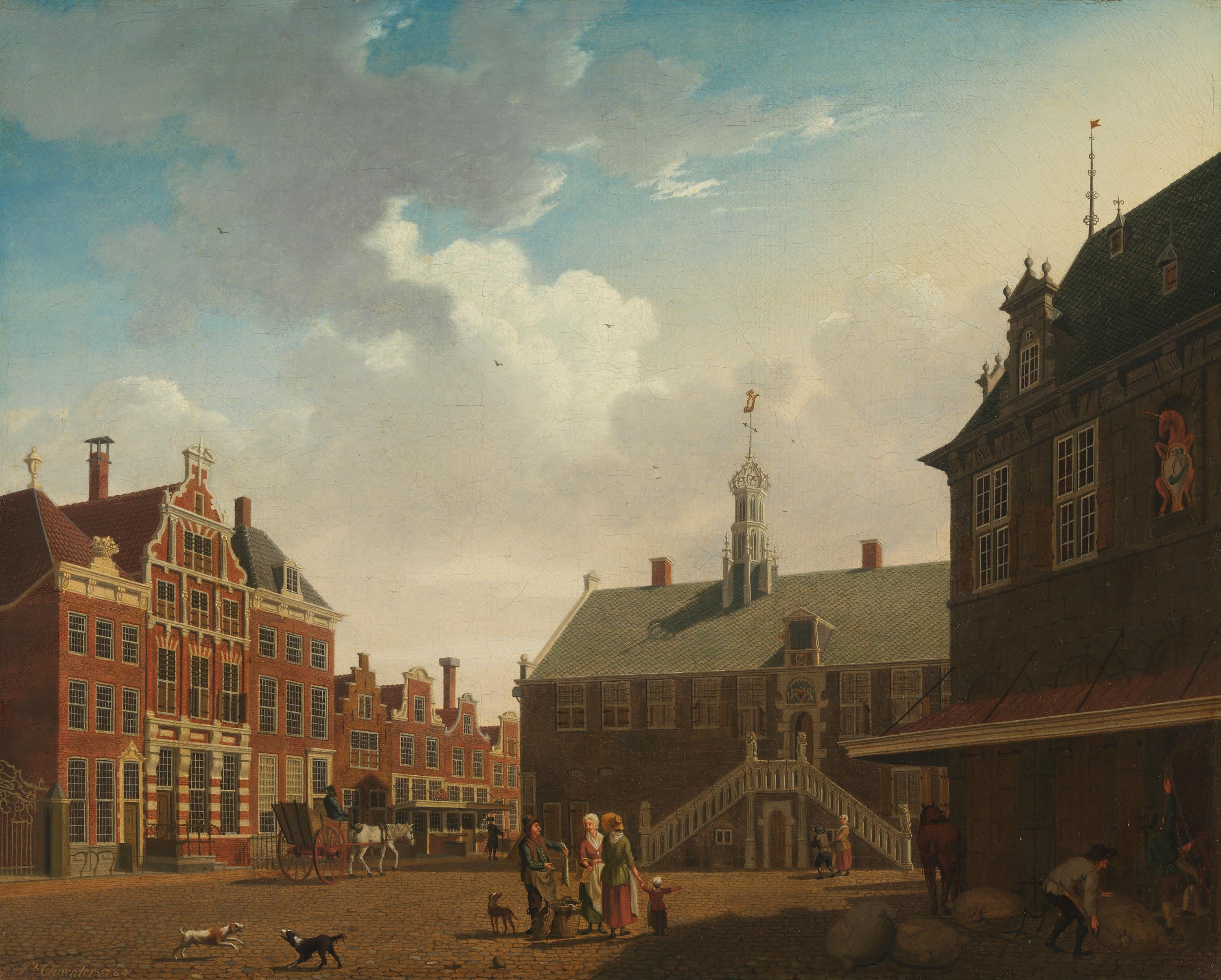 Der Marktplatz von Hoorn