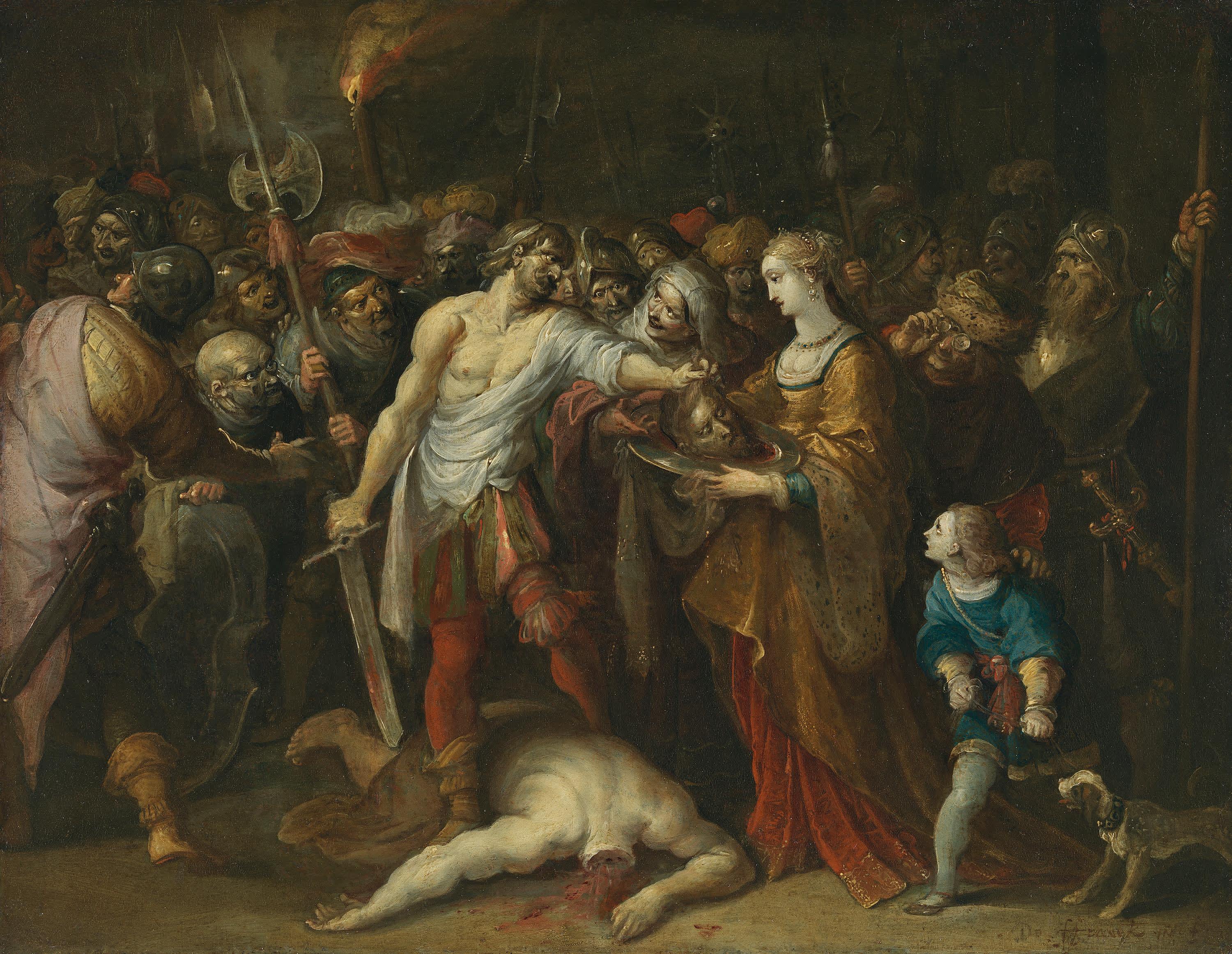 Salome empfängt das Haupt Johannes des Täufers