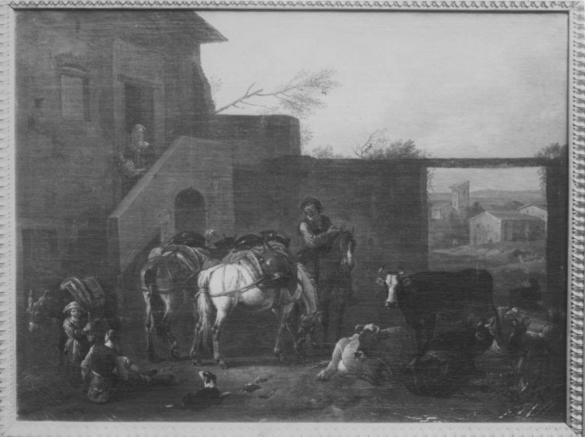 Vor der Schenke