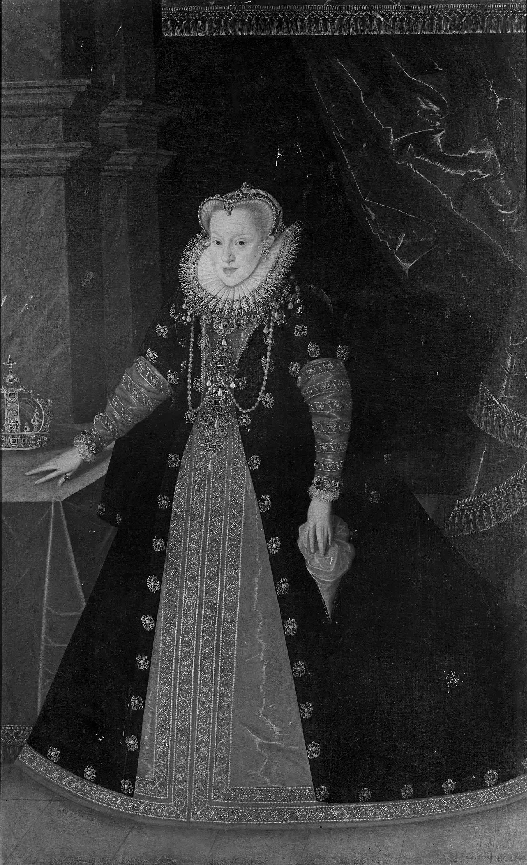 Bildnis der Königin Anna von Österreich, Königin von Polen, Gemahlin Sigismunds III. von Polen (1573-1598)