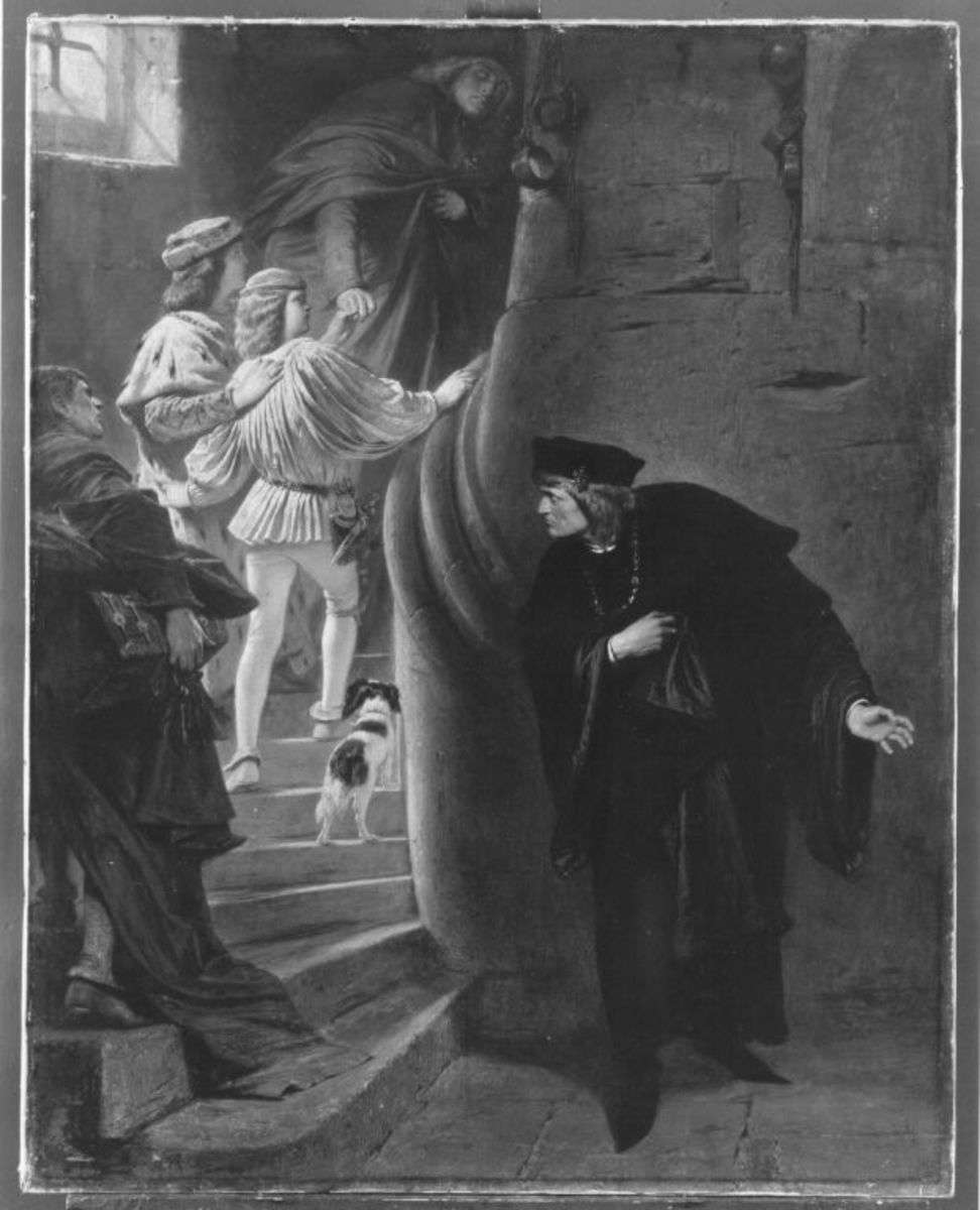 Die Gefangennahme der Söhne Edwards IV. im Tower zu London