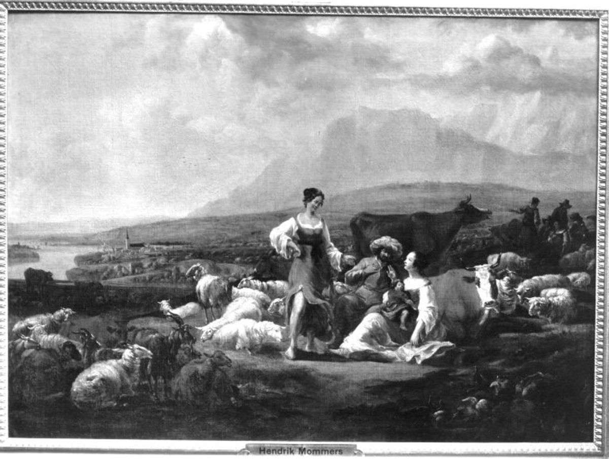 Viehstück mit Hirten