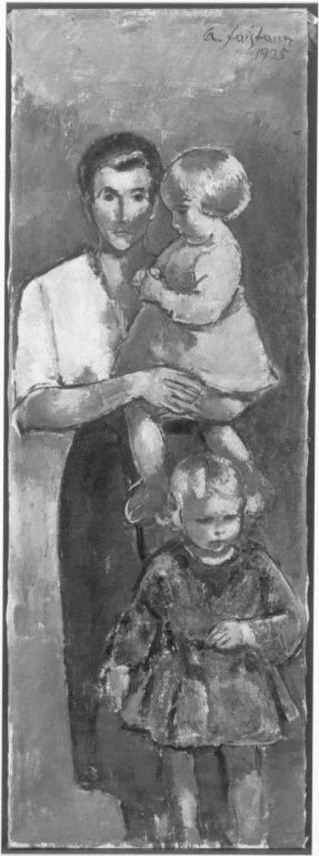 Mutter mit zwei Kindern