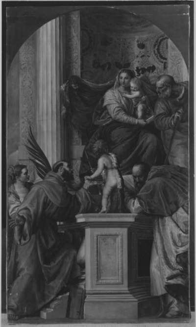 Thronende Madonna mit Heiligen (nach  Veronese)