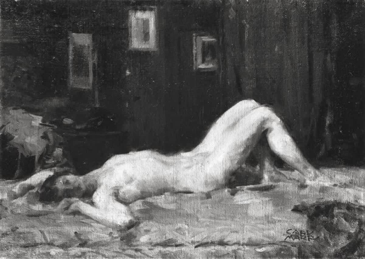 Liegender weiblicher Akt (Siesta)