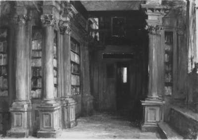 Bibliothek in der Scuola di San Rocco