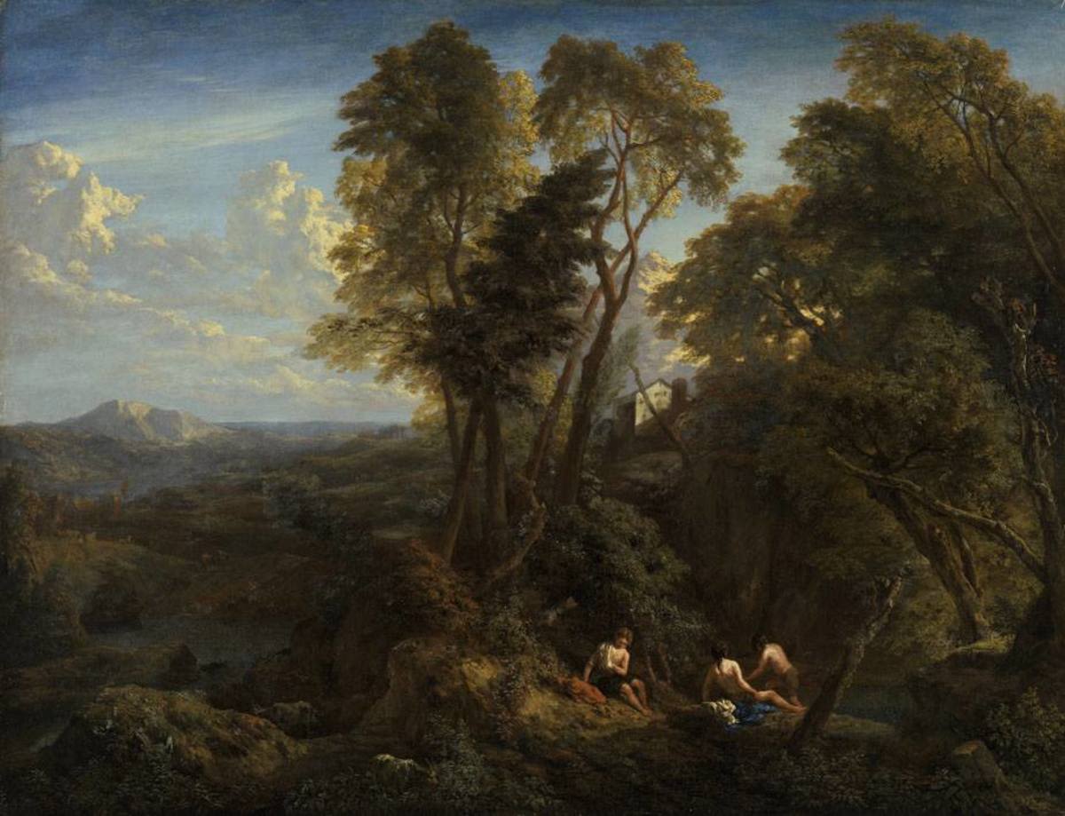Hügellandschaft mit Fernsicht