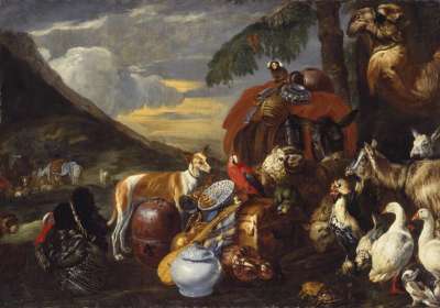 Haustiere und Gerätschaften