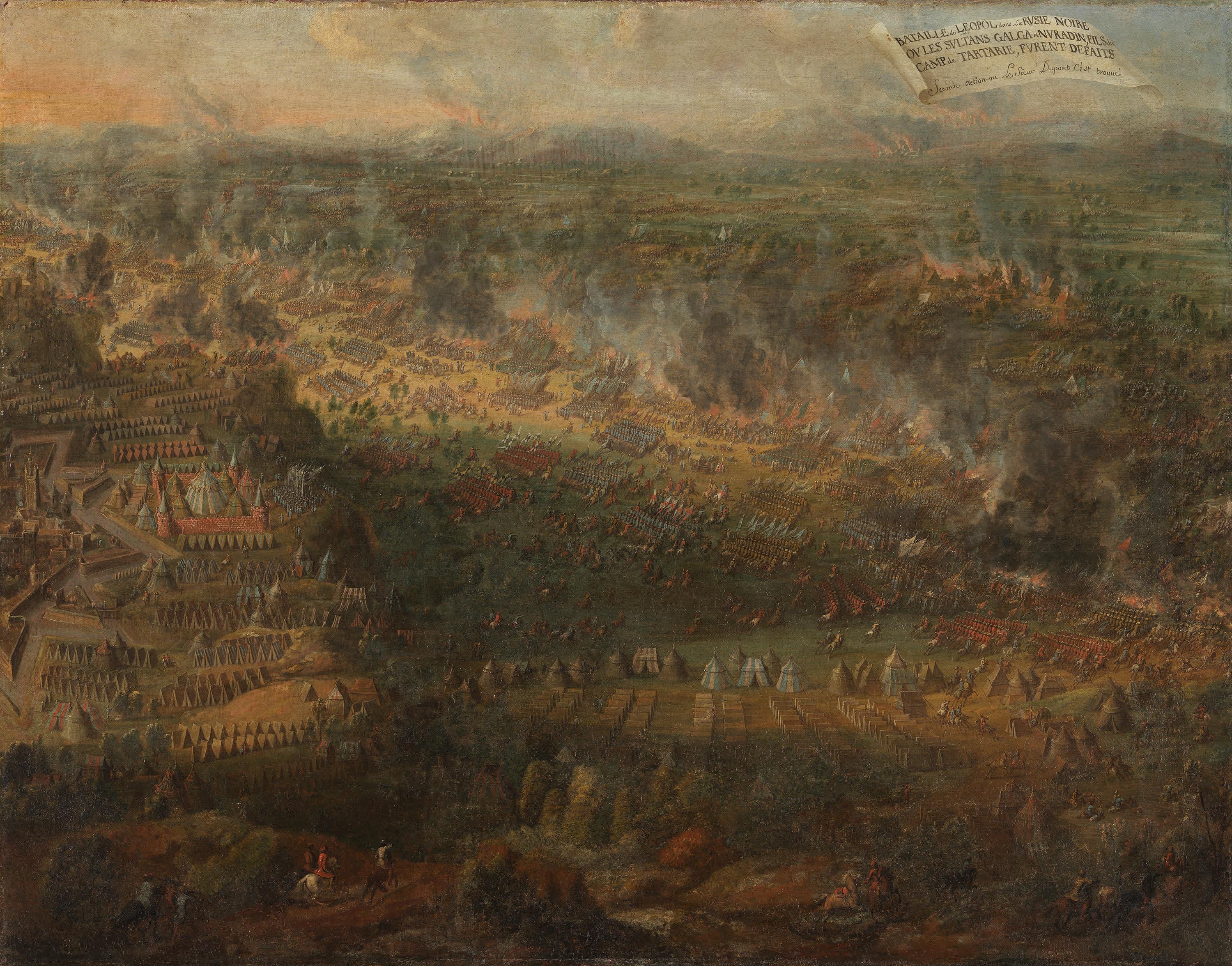 Die Schlacht bei Leopol (Lemberg, Lwow), 1675