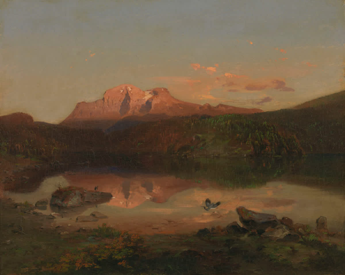 Der Hohe Göll bei Alpenglühen