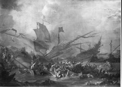 Seeschlacht zwischen Christen und Türken (Lepanto 1571?)