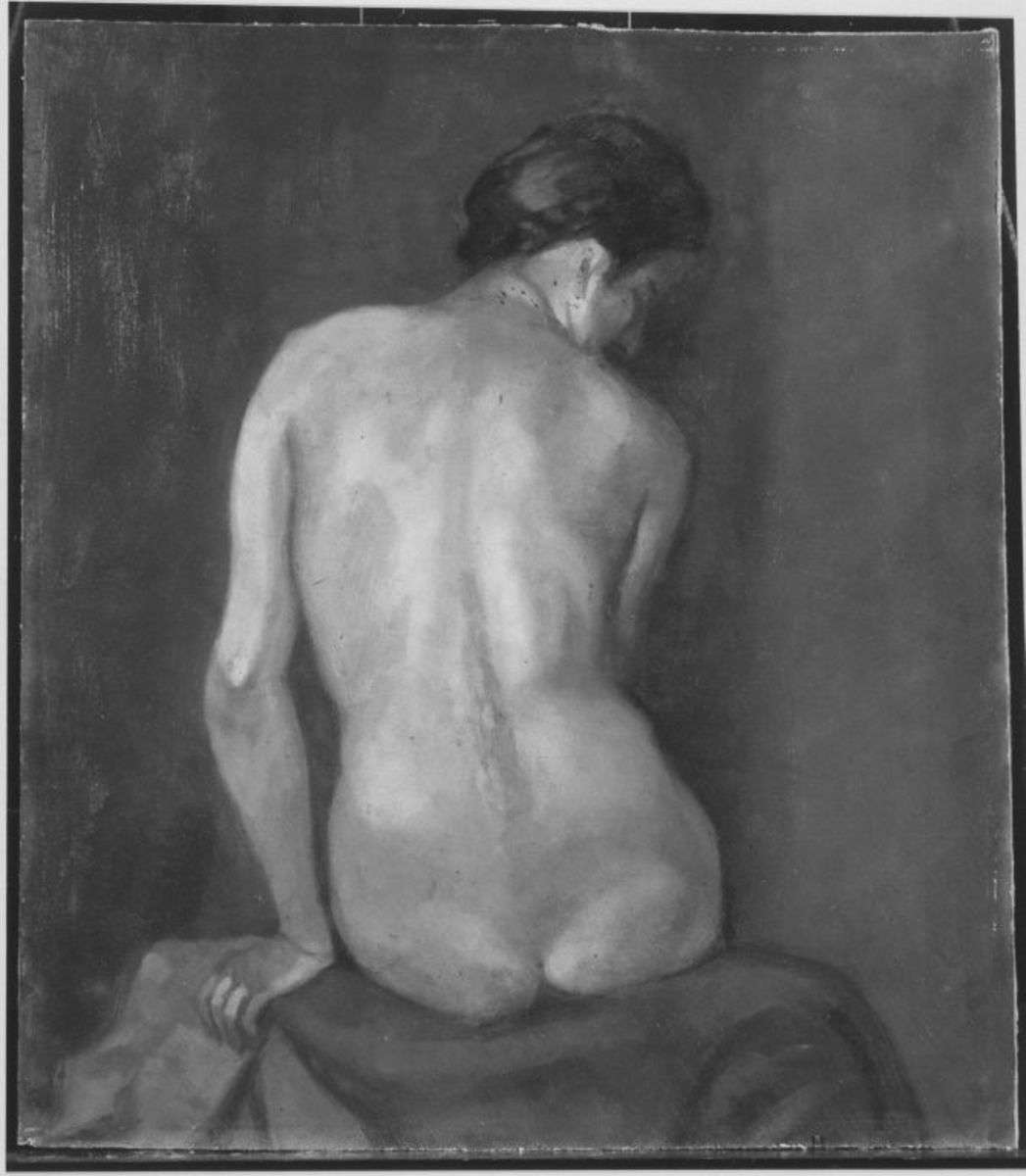 Weiblicher Rückenakt