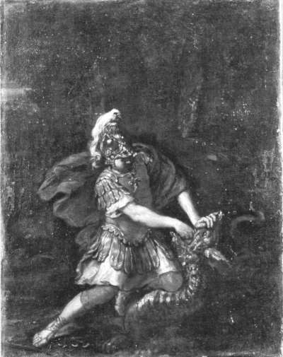Jason reißt dem Drachen die Zähne aus