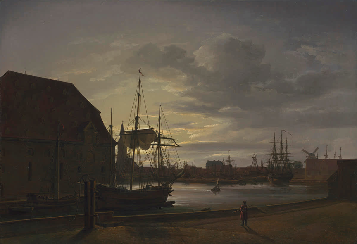 Frederiksholms Kanal in Kopenhagen mit dem Brauhaus Christians IV.