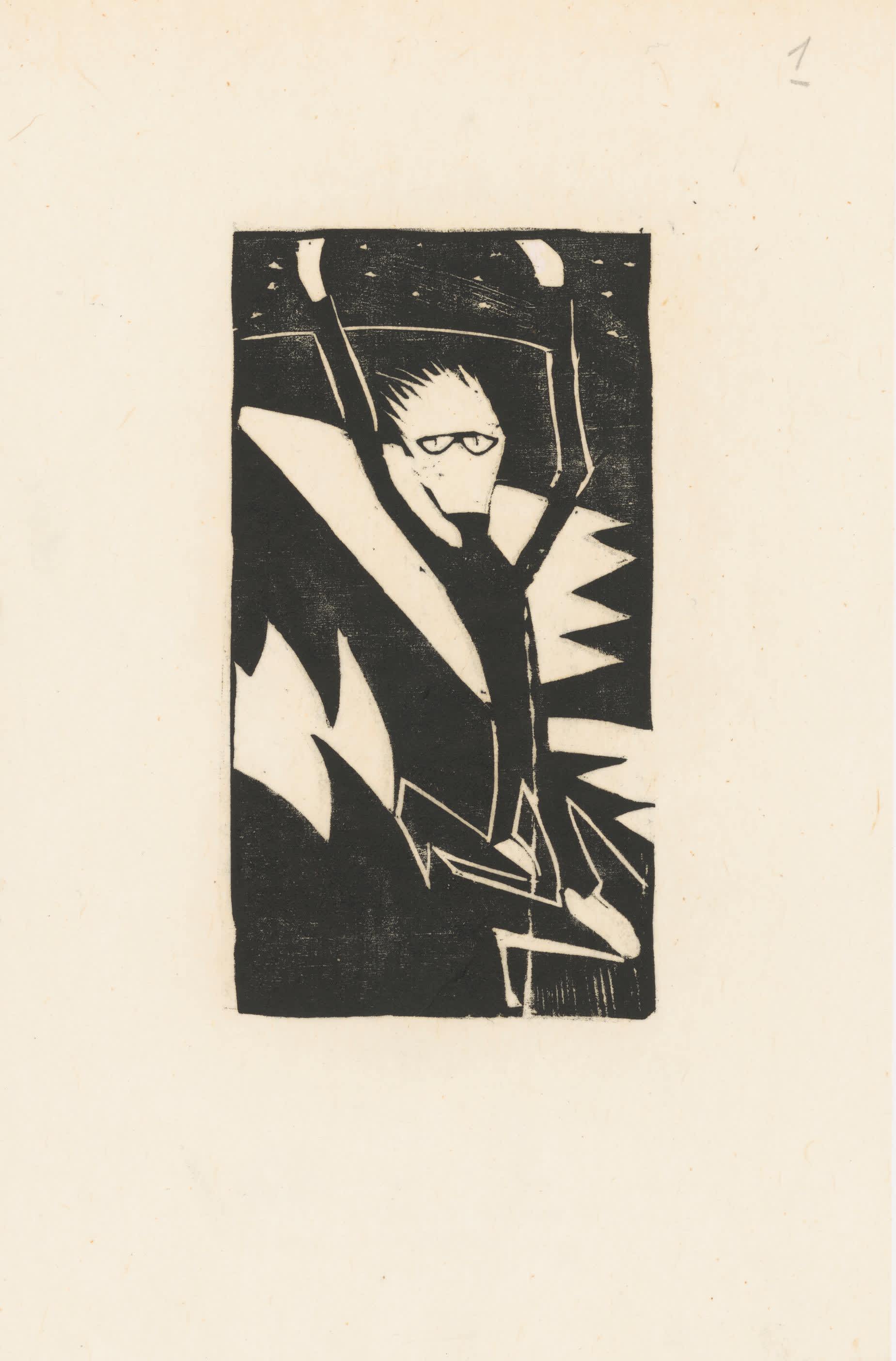 Hermann Kasack, Die tragische Sendung, Holzschnitt 1