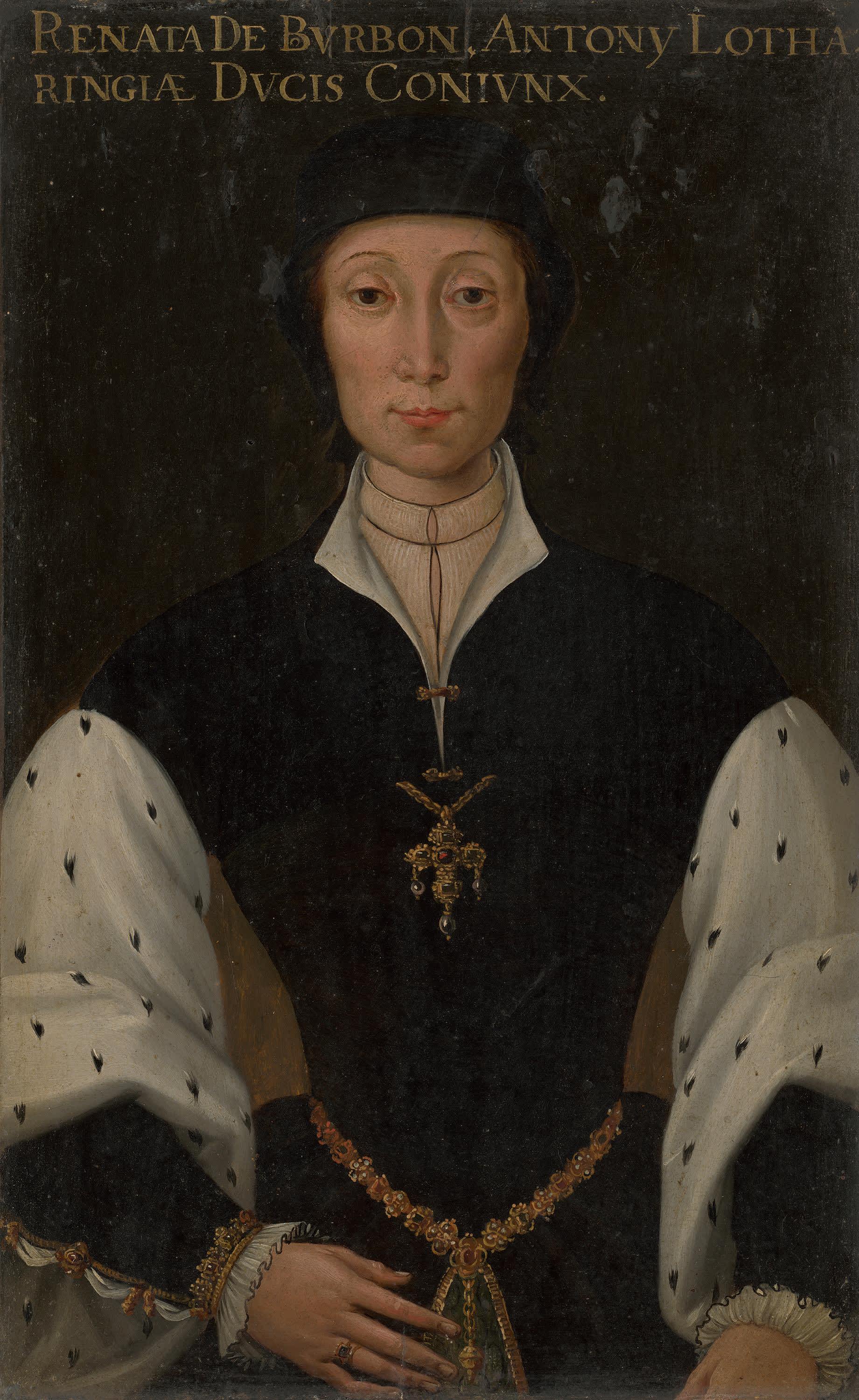 Bildnis der Renée von Bourbon-Montpensier, Gemahlin Antons des Guten von Lothringen