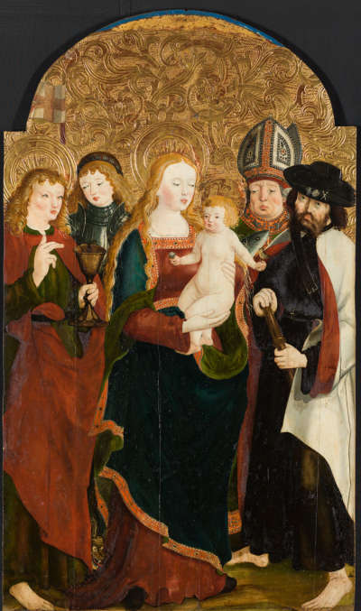 Maria mit dem Kinde und den hll. Johannes Ev., Georg, Ulrich und Jakobus d. Ä.