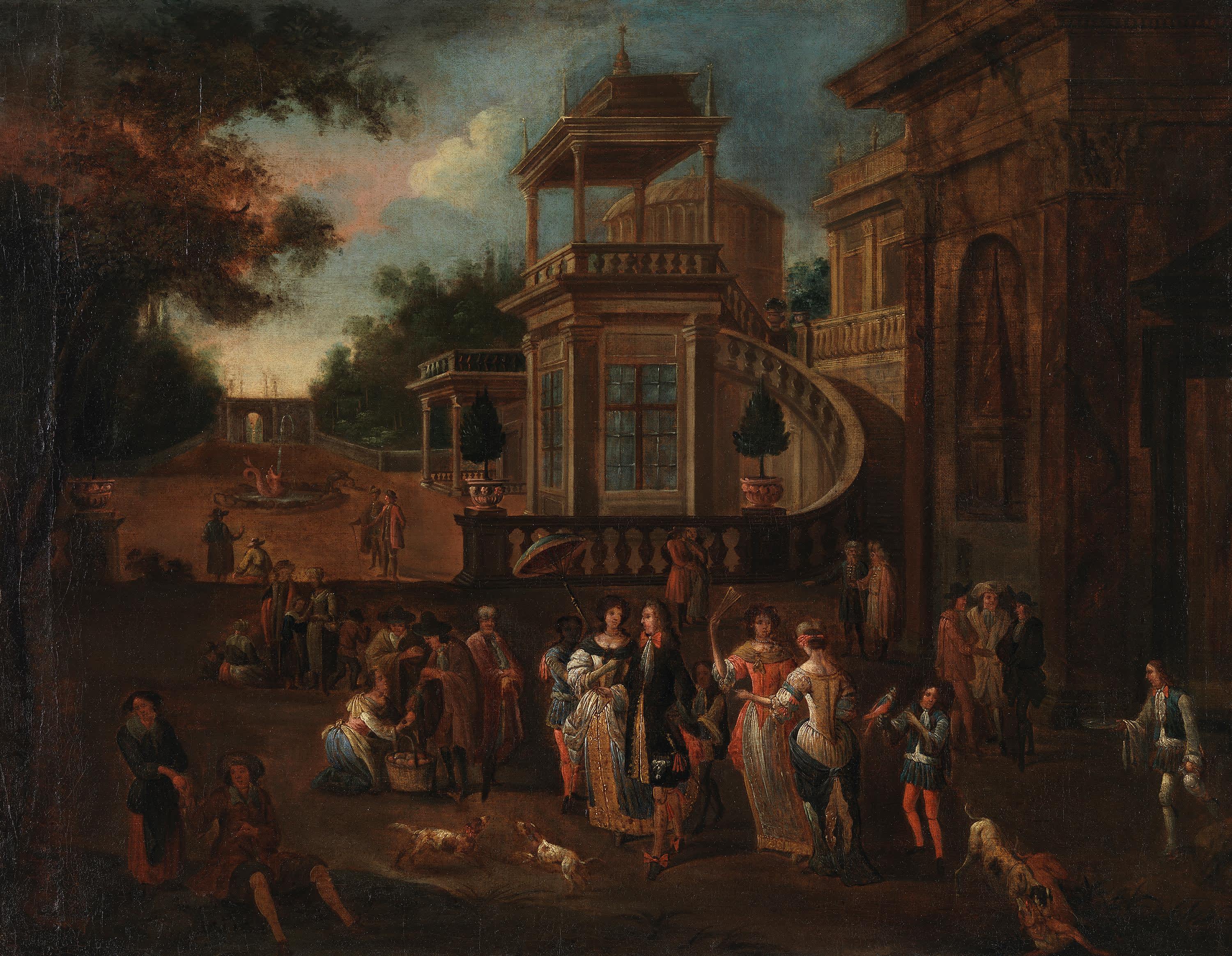 Gesellschaft im Garten