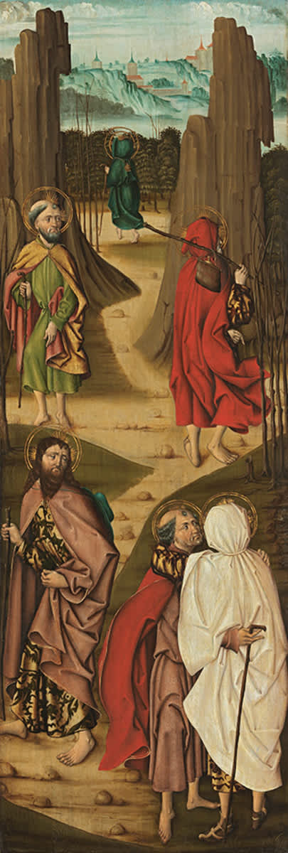 Marienaltar: Apostelabschied (rechter Teil)