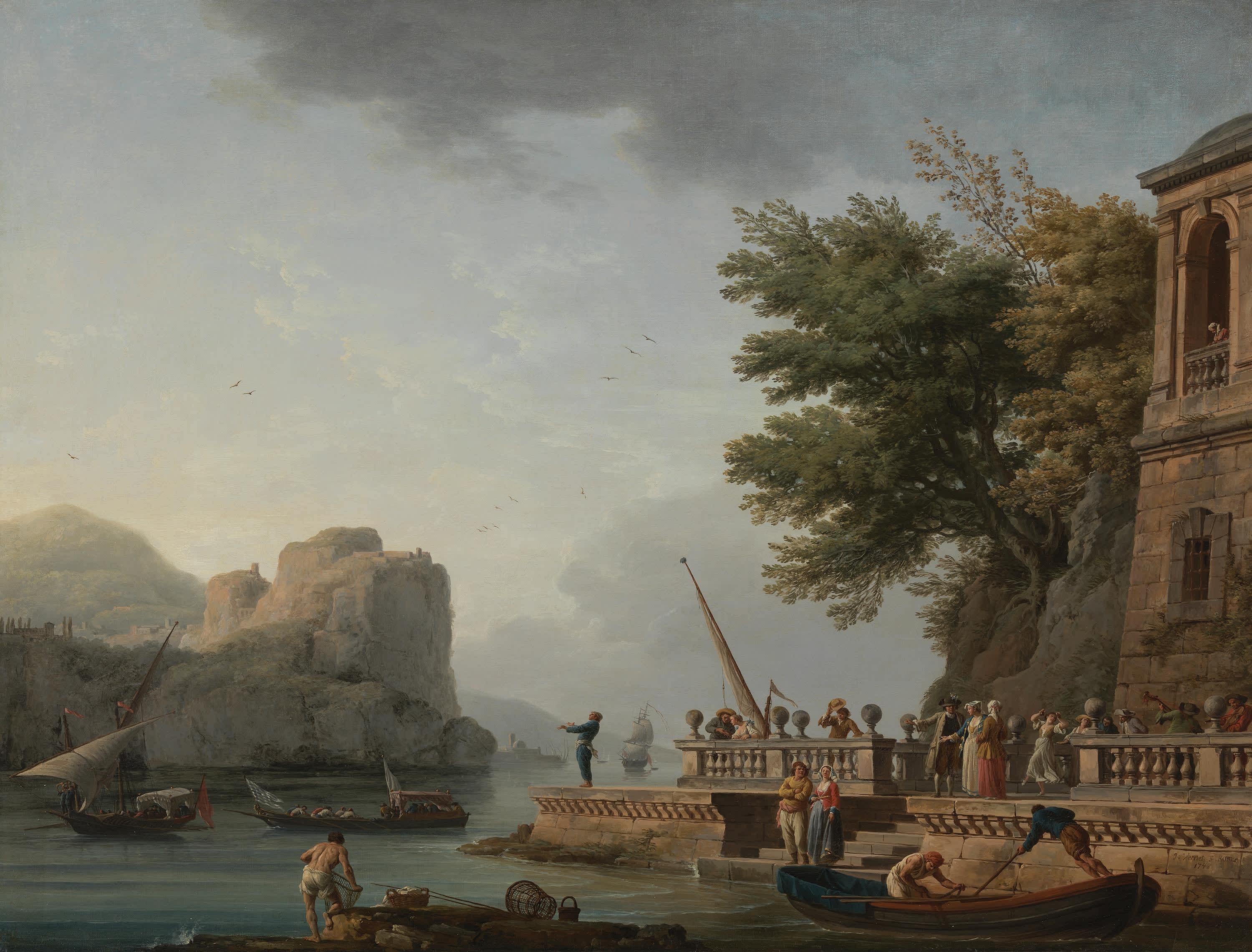 Vergnügungspartie am Morgen