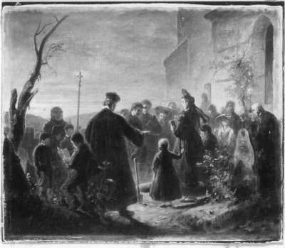 Illustrationen zu Melchior Meyrs "Erzählungen aus dem Ries": Christines Rückkehr