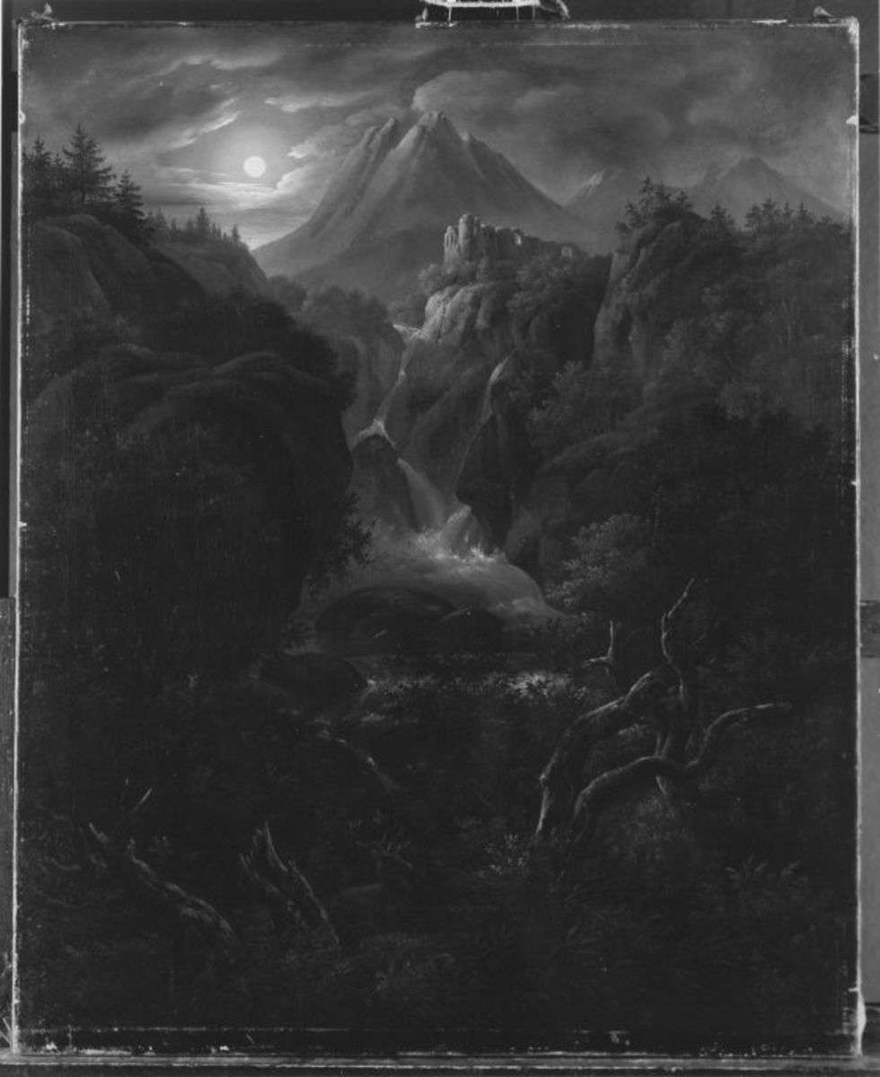 Mondschein im Gebirge