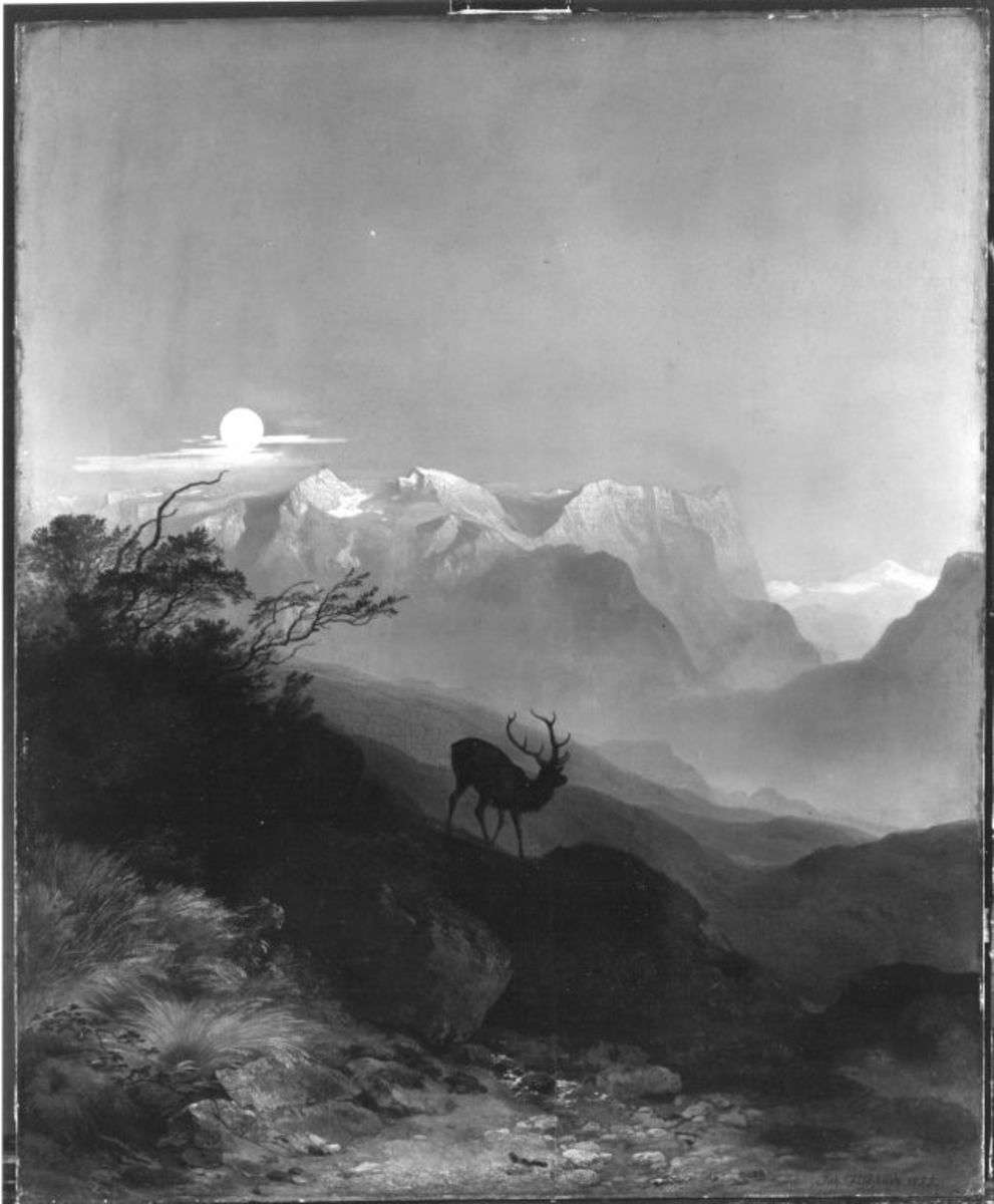 Das Tennengebirge bei Mondschein