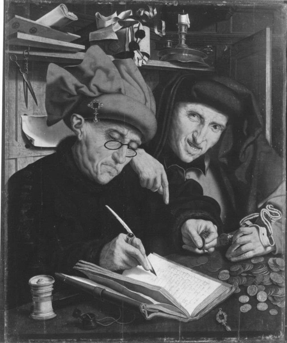 Der Steuereinnehmer und sein Gehilfe